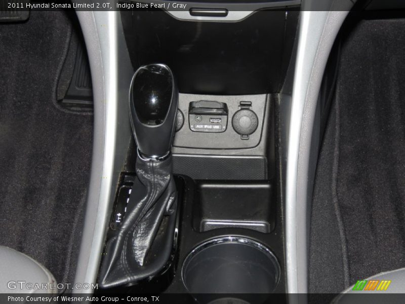Indigo Blue Pearl / Gray 2011 Hyundai Sonata Limited 2.0T