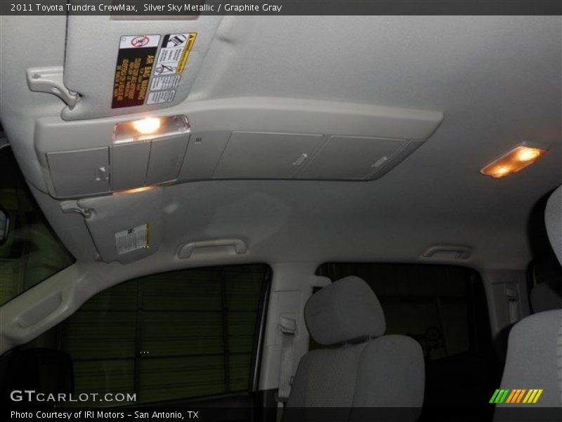 Silver Sky Metallic / Graphite Gray 2011 Toyota Tundra CrewMax