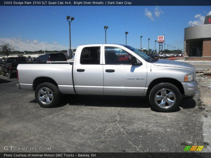 Bright Silver Metallic / Dark Slate Gray 2003 Dodge Ram 1500 SLT Quad Cab 4x4