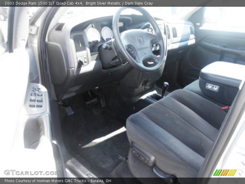 Bright Silver Metallic / Dark Slate Gray 2003 Dodge Ram 1500 SLT Quad Cab 4x4