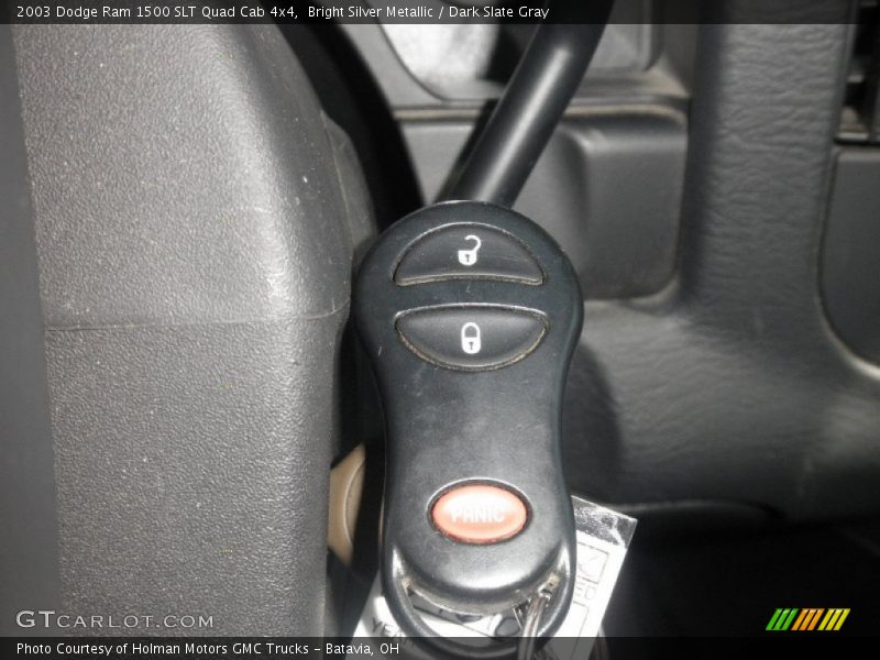 Bright Silver Metallic / Dark Slate Gray 2003 Dodge Ram 1500 SLT Quad Cab 4x4