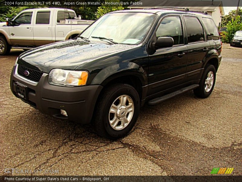 Aspen Green Metallic / Medium/Dark Pebble 2004 Ford Escape XLT V6 4WD
