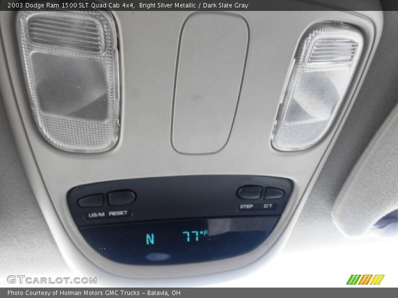 Bright Silver Metallic / Dark Slate Gray 2003 Dodge Ram 1500 SLT Quad Cab 4x4