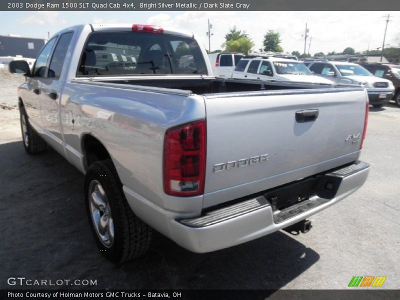 Bright Silver Metallic / Dark Slate Gray 2003 Dodge Ram 1500 SLT Quad Cab 4x4