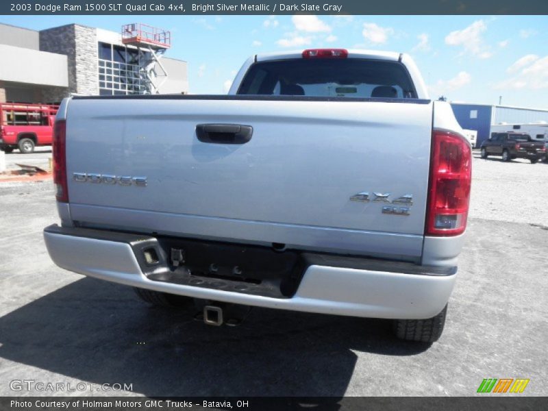 Bright Silver Metallic / Dark Slate Gray 2003 Dodge Ram 1500 SLT Quad Cab 4x4