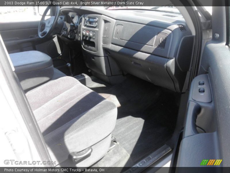 Bright Silver Metallic / Dark Slate Gray 2003 Dodge Ram 1500 SLT Quad Cab 4x4
