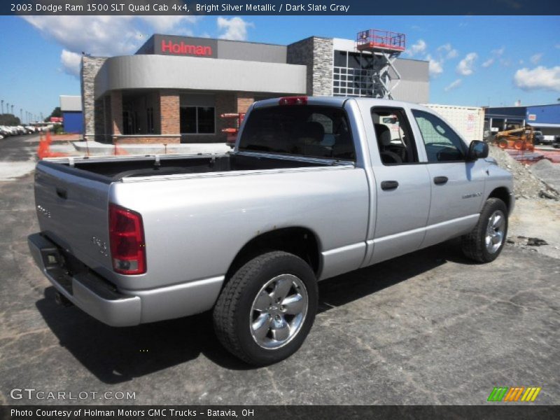 Bright Silver Metallic / Dark Slate Gray 2003 Dodge Ram 1500 SLT Quad Cab 4x4