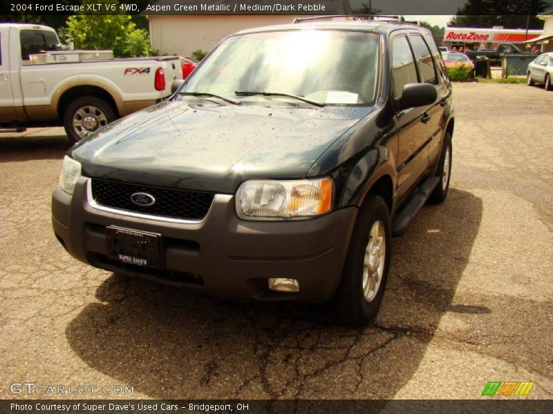 Aspen Green Metallic / Medium/Dark Pebble 2004 Ford Escape XLT V6 4WD