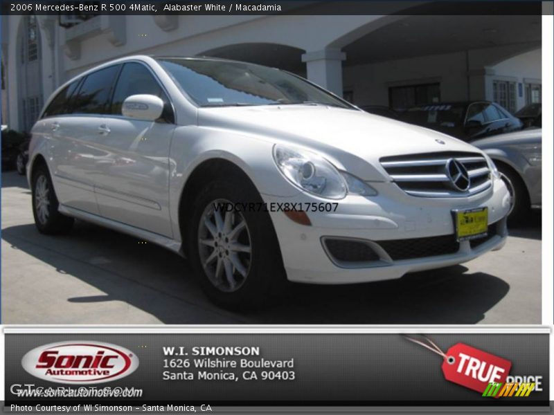 Alabaster White / Macadamia 2006 Mercedes-Benz R 500 4Matic