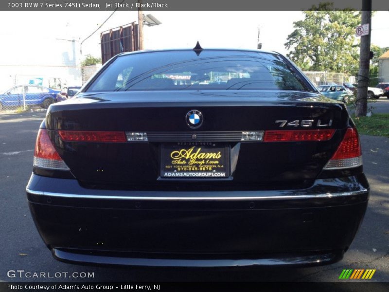 Jet Black / Black/Black 2003 BMW 7 Series 745Li Sedan