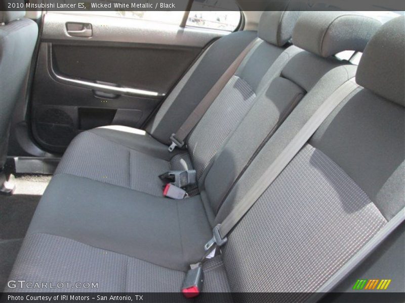 Wicked White Metallic / Black 2010 Mitsubishi Lancer ES
