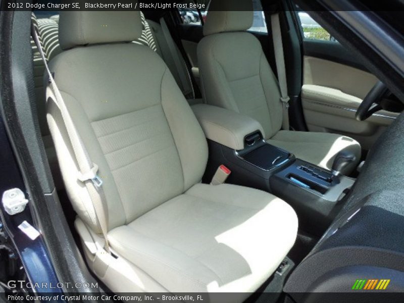 Blackberry Pearl / Black/Light Frost Beige 2012 Dodge Charger SE