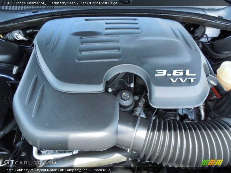 Blackberry Pearl / Black/Light Frost Beige 2012 Dodge Charger SE