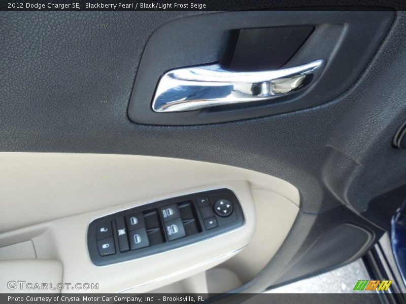 Blackberry Pearl / Black/Light Frost Beige 2012 Dodge Charger SE