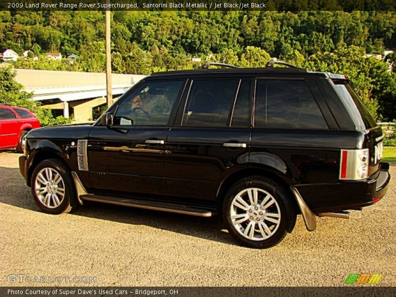 Santorini Black Metallic / Jet Black/Jet Black 2009 Land Rover Range Rover Supercharged