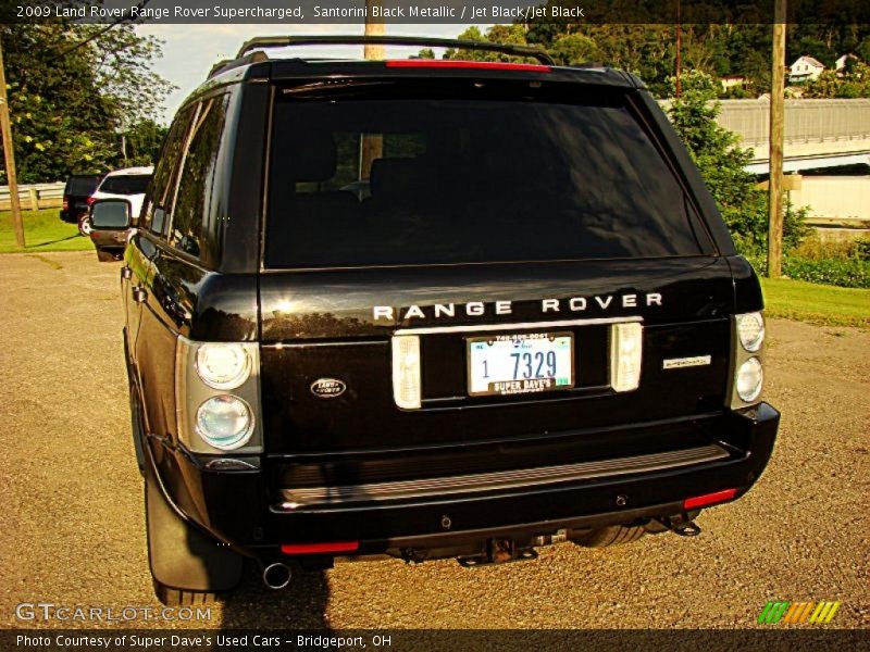 Santorini Black Metallic / Jet Black/Jet Black 2009 Land Rover Range Rover Supercharged