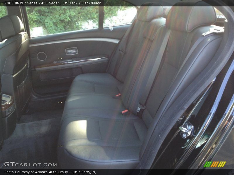Jet Black / Black/Black 2003 BMW 7 Series 745Li Sedan