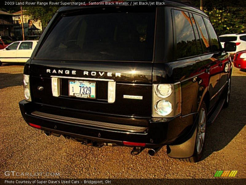 Santorini Black Metallic / Jet Black/Jet Black 2009 Land Rover Range Rover Supercharged