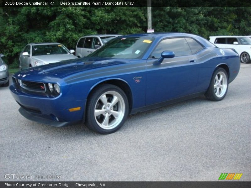 Deep Water Blue Pearl / Dark Slate Gray 2010 Dodge Challenger R/T