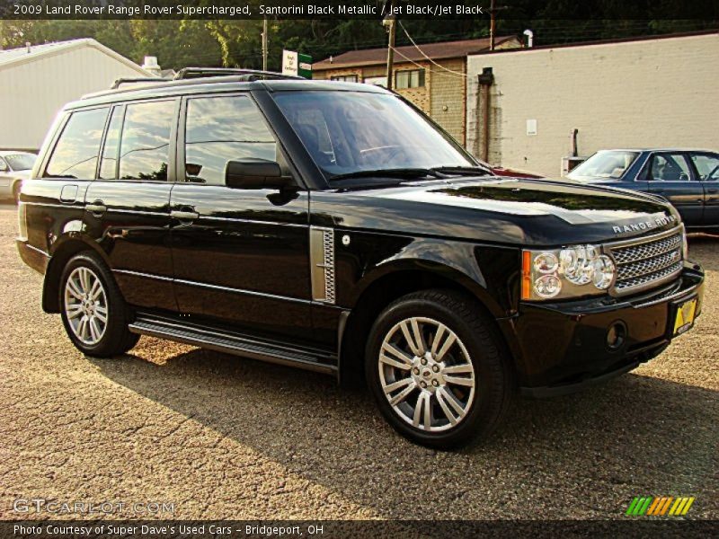 Santorini Black Metallic / Jet Black/Jet Black 2009 Land Rover Range Rover Supercharged