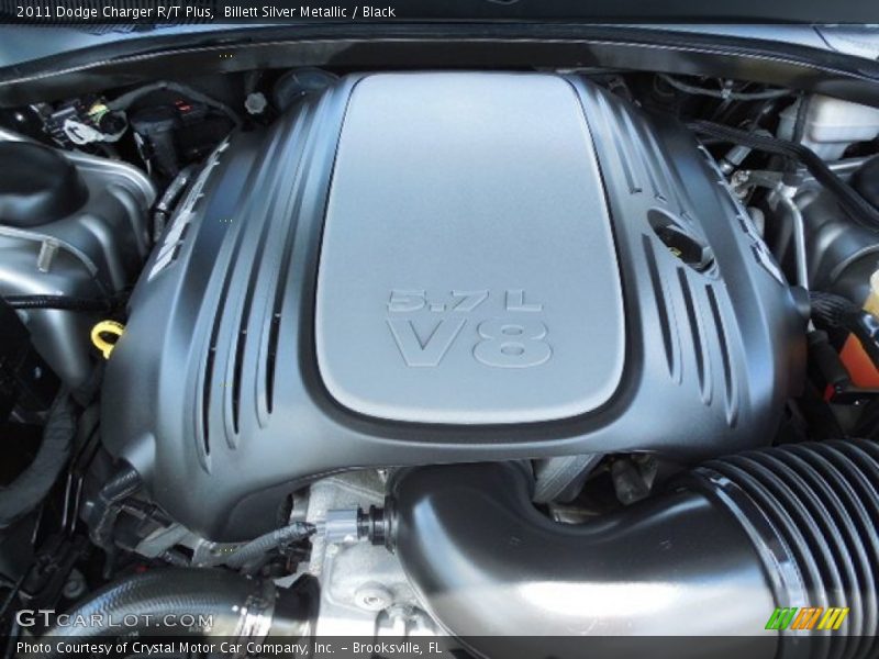 Billett Silver Metallic / Black 2011 Dodge Charger R/T Plus