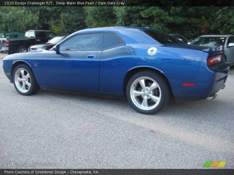 Deep Water Blue Pearl / Dark Slate Gray 2010 Dodge Challenger R/T