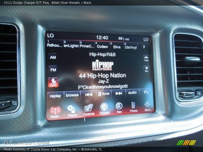 Billett Silver Metallic / Black 2011 Dodge Charger R/T Plus