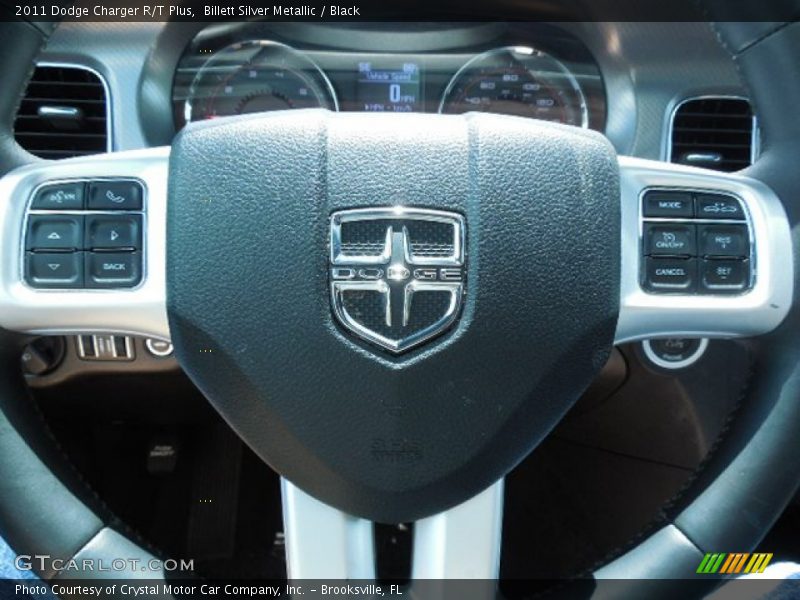 Billett Silver Metallic / Black 2011 Dodge Charger R/T Plus
