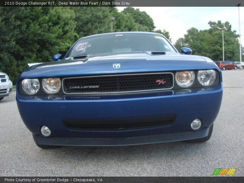 Deep Water Blue Pearl / Dark Slate Gray 2010 Dodge Challenger R/T
