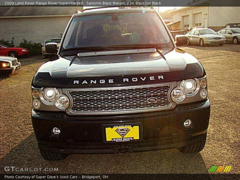 Santorini Black Metallic / Jet Black/Jet Black 2009 Land Rover Range Rover Supercharged