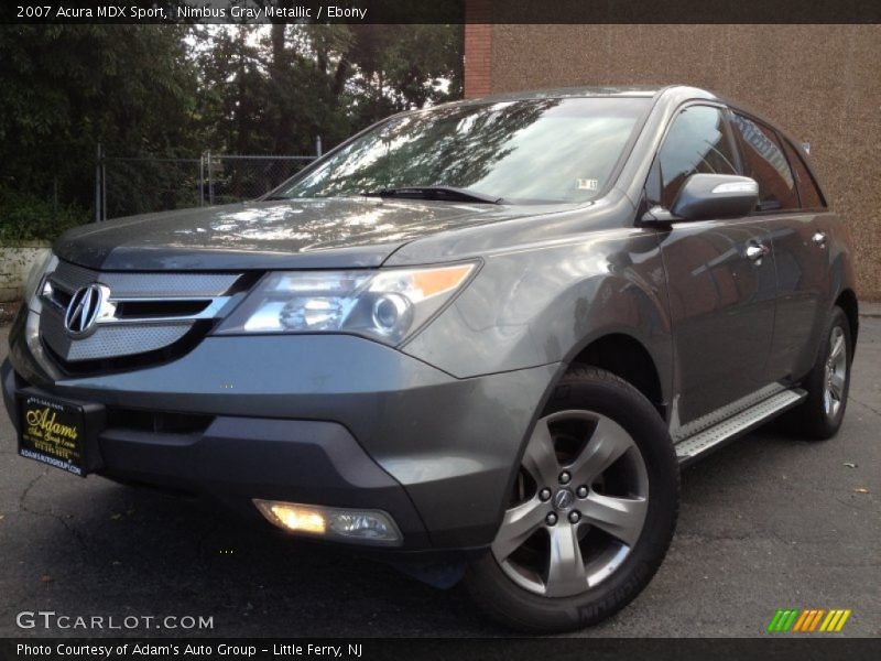Nimbus Gray Metallic / Ebony 2007 Acura MDX Sport