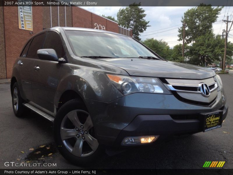 Nimbus Gray Metallic / Ebony 2007 Acura MDX Sport