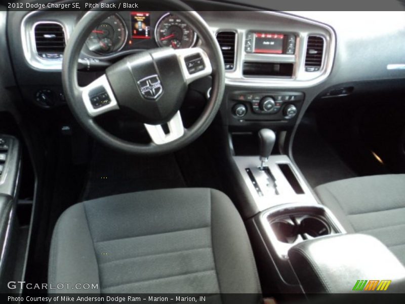 Pitch Black / Black 2012 Dodge Charger SE
