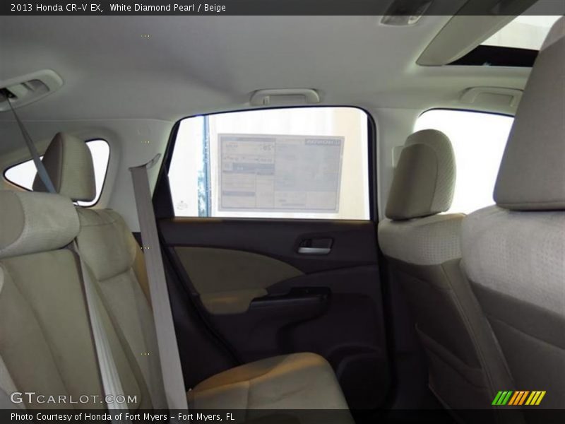 White Diamond Pearl / Beige 2013 Honda CR-V EX