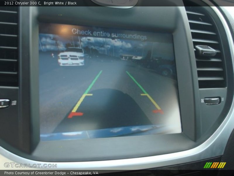 Bright White / Black 2012 Chrysler 300 C