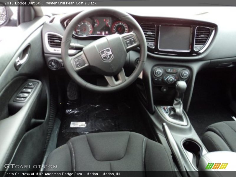 Winter Chill Pearl Coat / Black 2013 Dodge Dart SXT