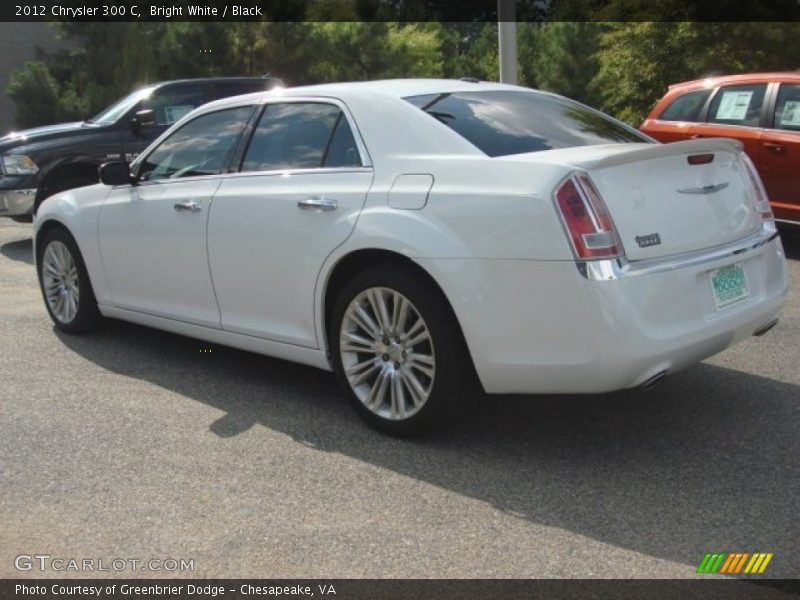 Bright White / Black 2012 Chrysler 300 C