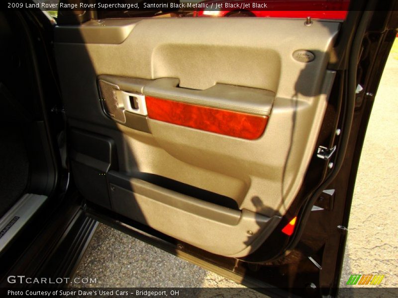 Santorini Black Metallic / Jet Black/Jet Black 2009 Land Rover Range Rover Supercharged