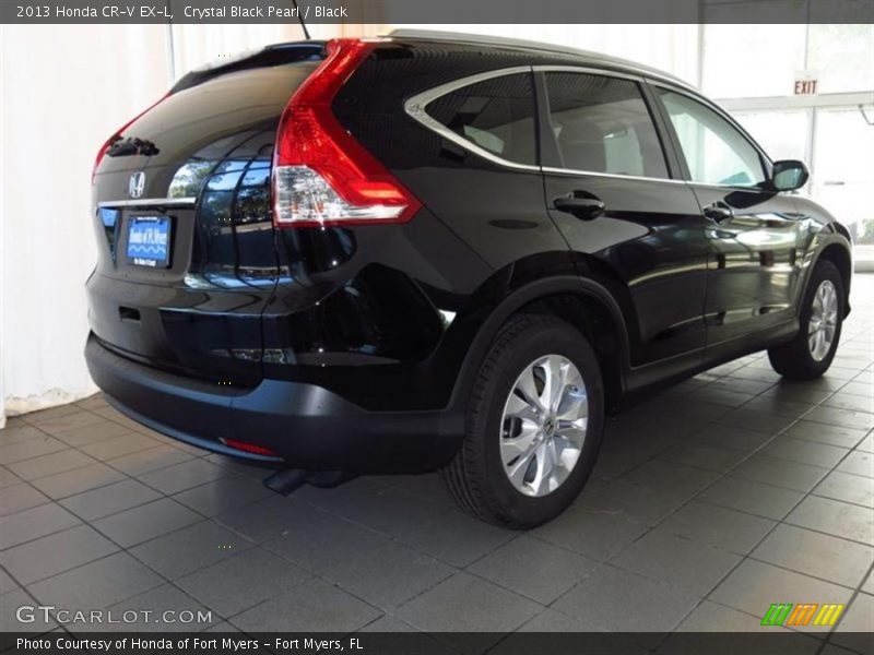 Crystal Black Pearl / Black 2013 Honda CR-V EX-L