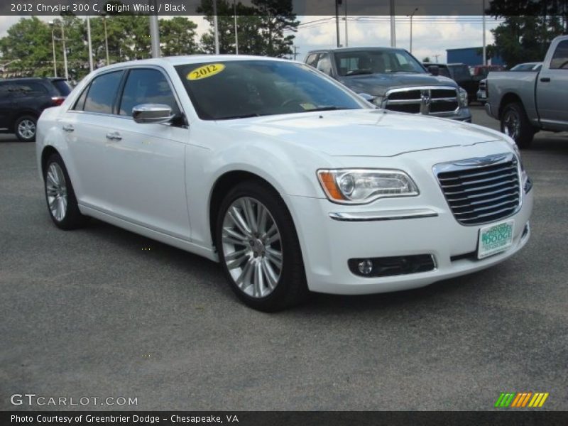 Bright White / Black 2012 Chrysler 300 C