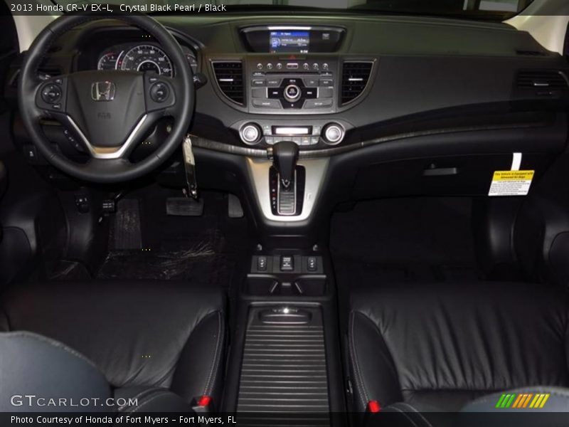 Crystal Black Pearl / Black 2013 Honda CR-V EX-L