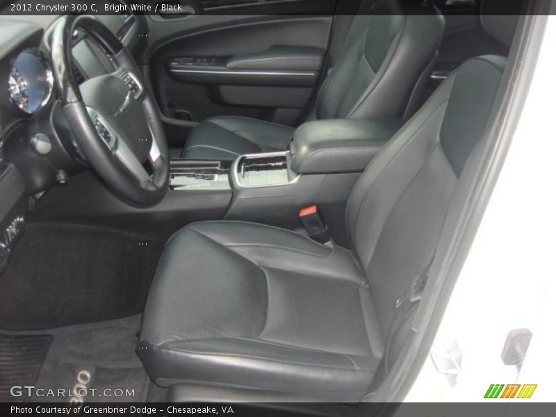 Bright White / Black 2012 Chrysler 300 C