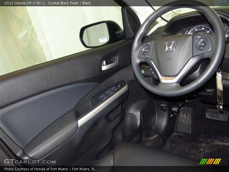 Crystal Black Pearl / Black 2013 Honda CR-V EX-L