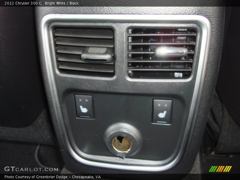 Bright White / Black 2012 Chrysler 300 C