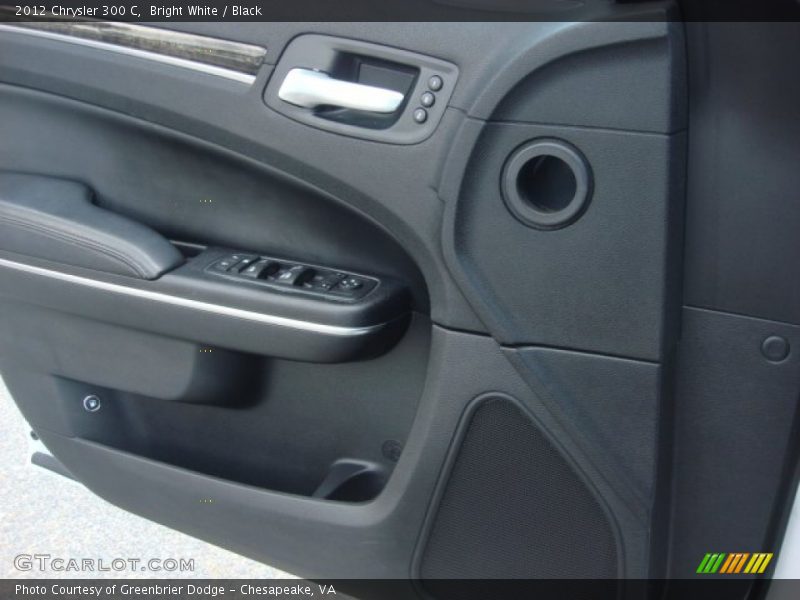 Bright White / Black 2012 Chrysler 300 C