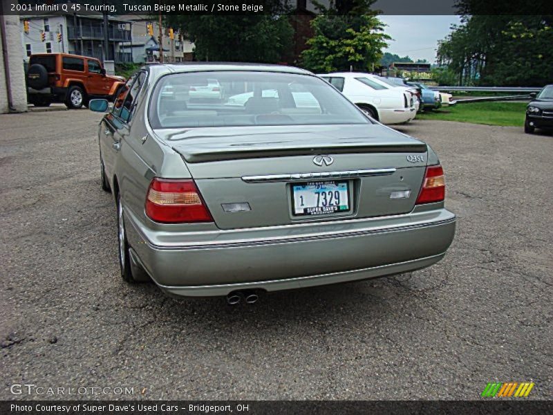 Tuscan Beige Metallic / Stone Beige 2001 Infiniti Q 45 Touring