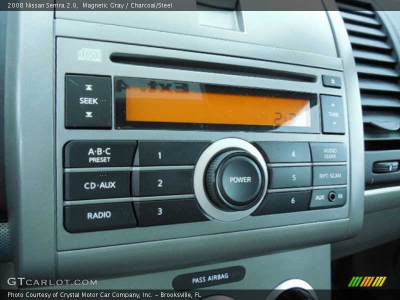 Magnetic Gray / Charcoal/Steel 2008 Nissan Sentra 2.0