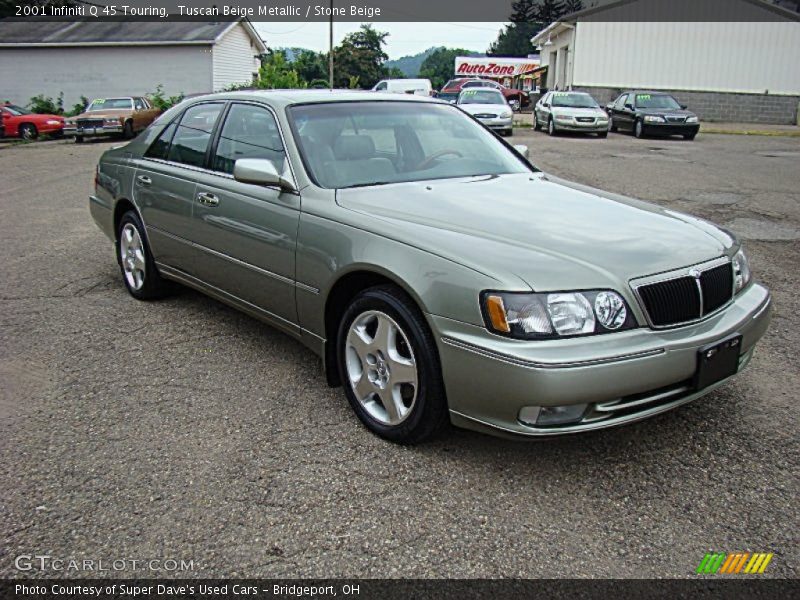 Tuscan Beige Metallic / Stone Beige 2001 Infiniti Q 45 Touring
