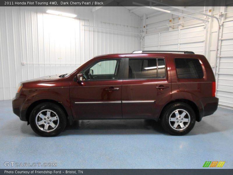 Dark Cherry Pearl / Black 2011 Honda Pilot Touring 4WD