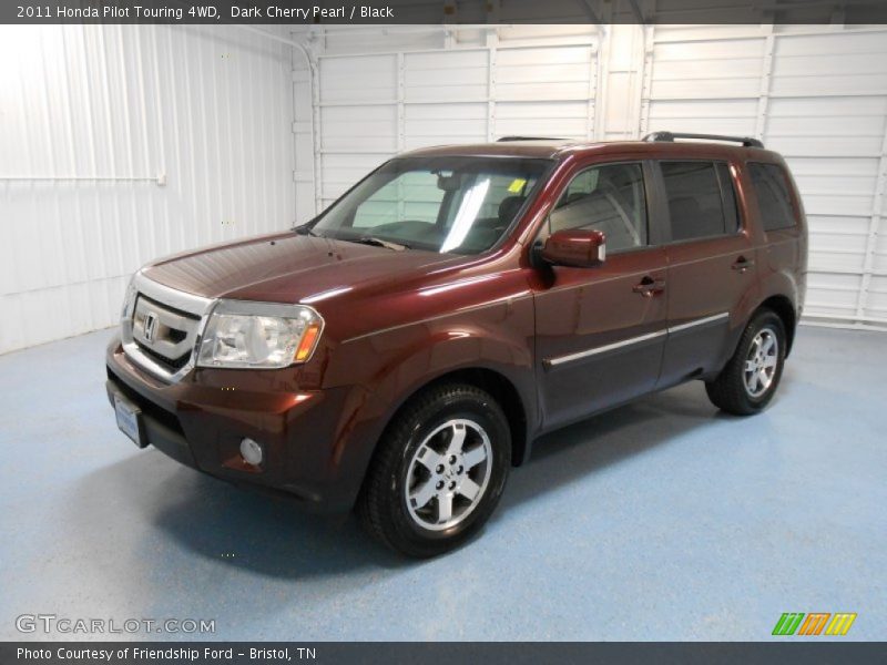 Dark Cherry Pearl / Black 2011 Honda Pilot Touring 4WD